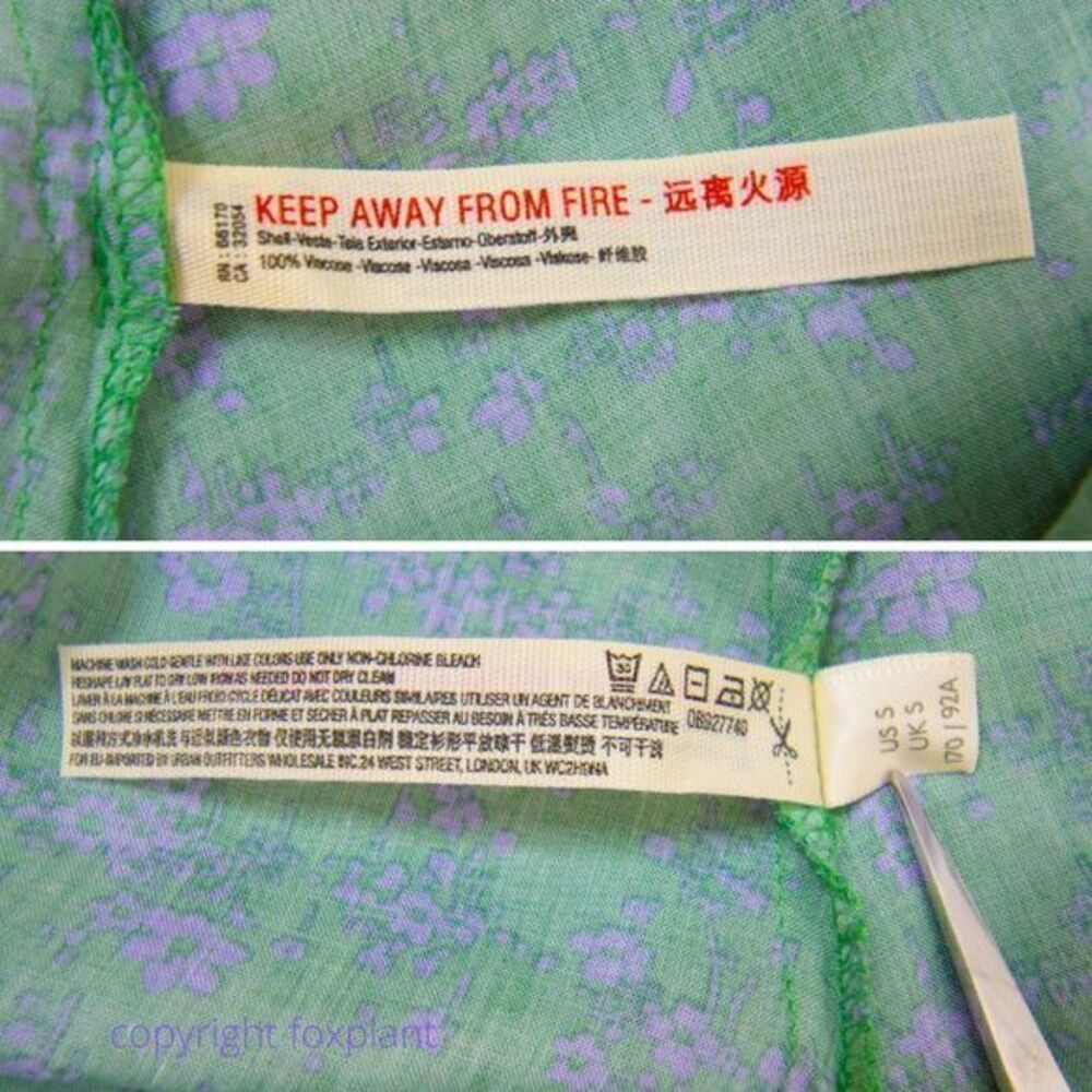 NEW Intimately Free People Caught Up Printed Slip Dress, Green, S‎ - Picture 9 of 15